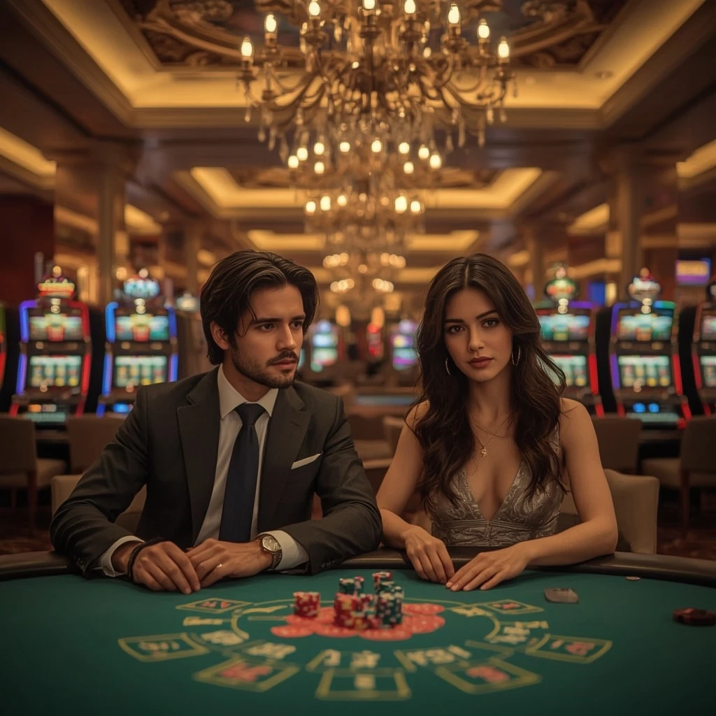 Deux joueurs de poker dans un NAPOLI CASINO